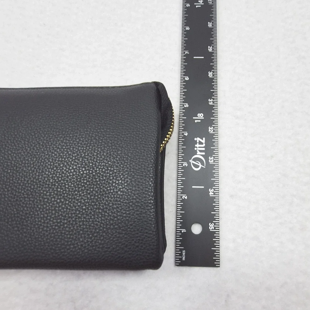 Brentano Multi-Pocket Crossbody Womens OS Black Vegan Leather Wristlet CJ21118